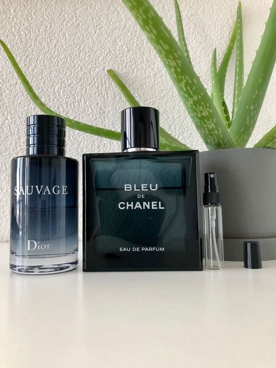 Pack of 2 Sauvage & Chanel perfume (Alcohol-Free Fragrance - Fresh and Intense Notes)