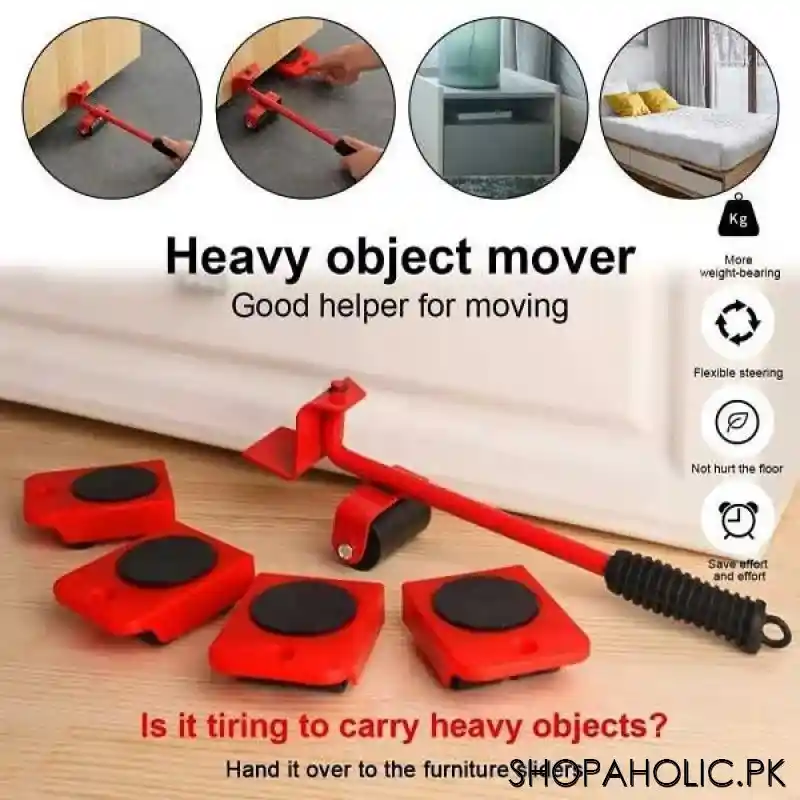 Heavy Duty Furniture Lifter/Moving Tool Set (Set Of 5)